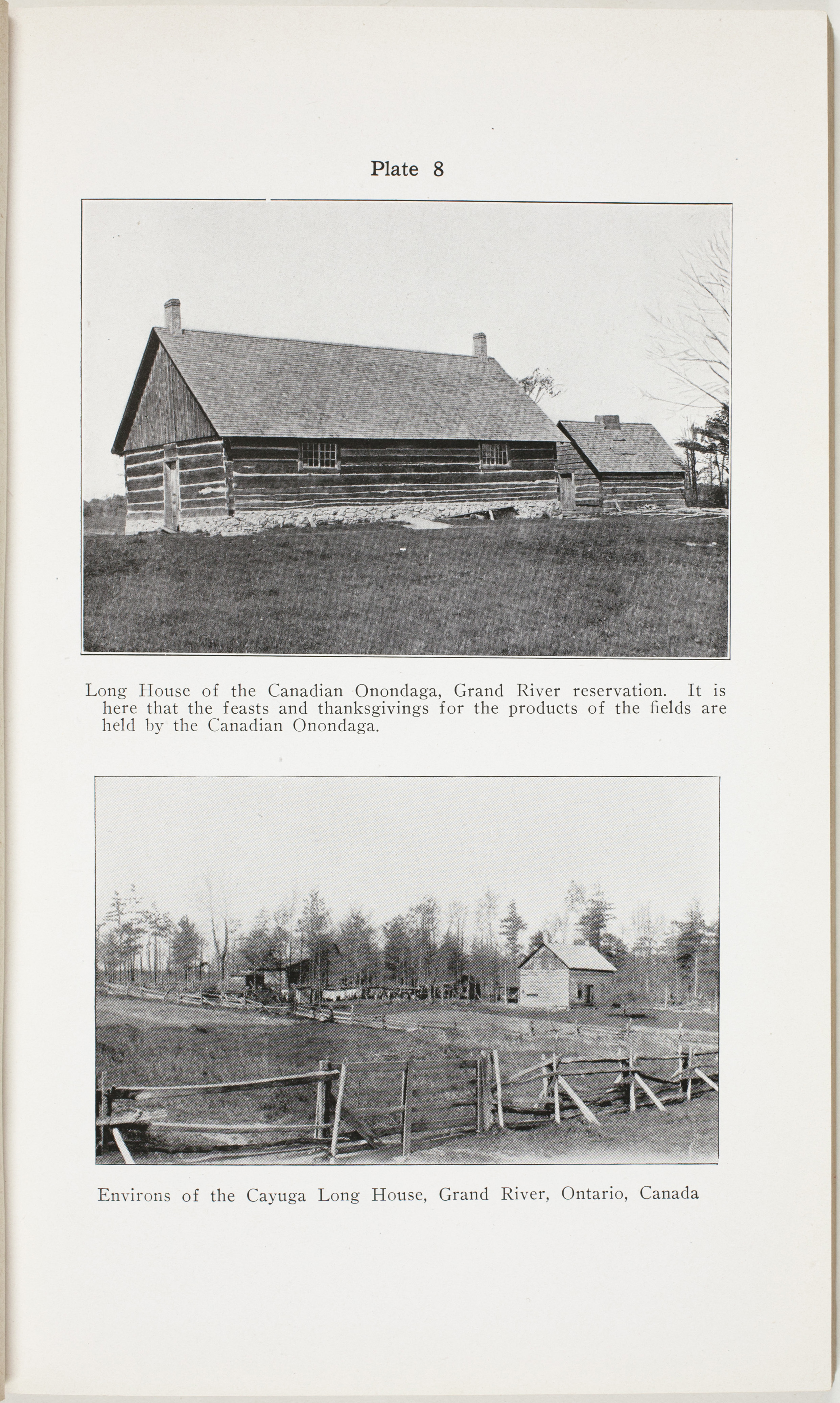 Plate 08: Long Houses of Grand River ~ Onondaga & Cayuga