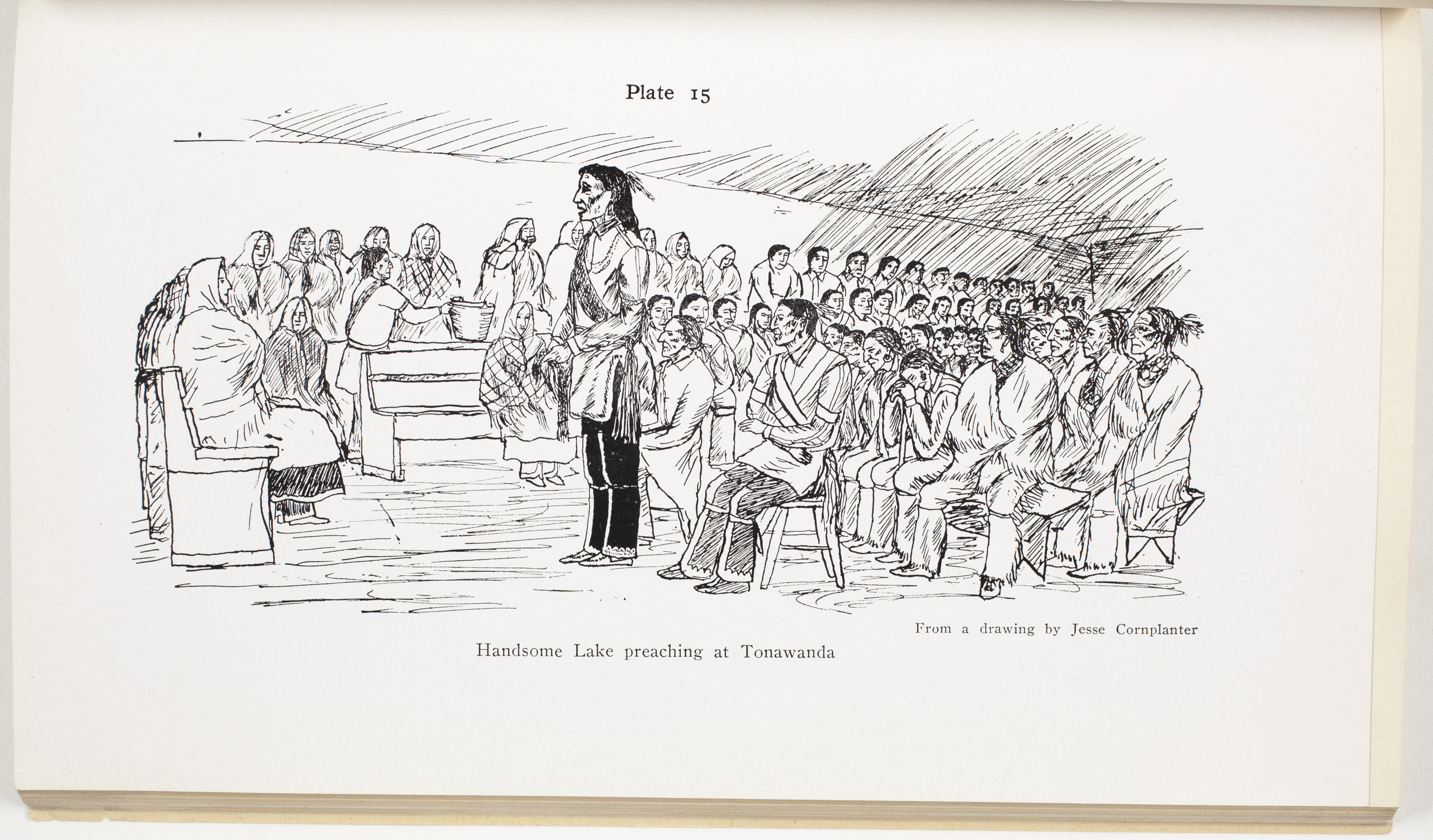 Plate 15: Handsome Lake Preaching at Tonawanda