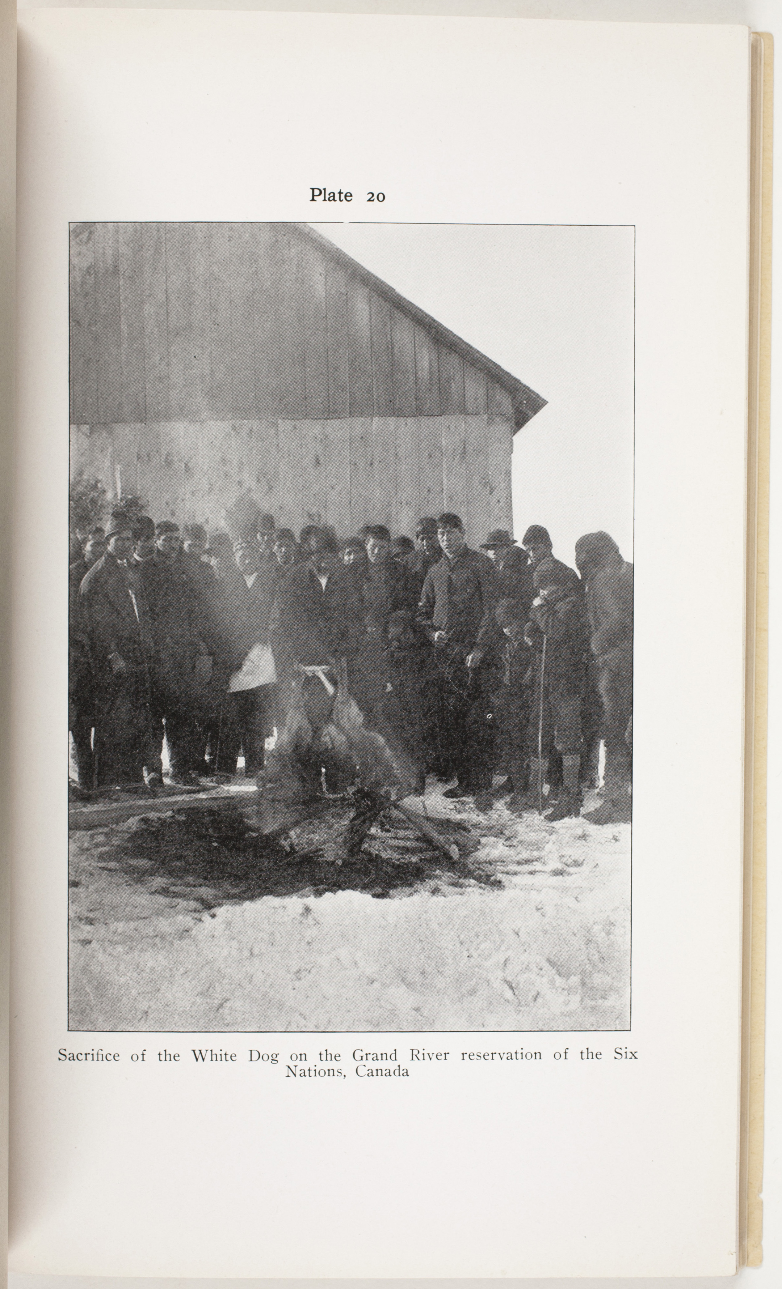 Plate 20: Sacrifice of the White Dog on Grand River of Six Nations