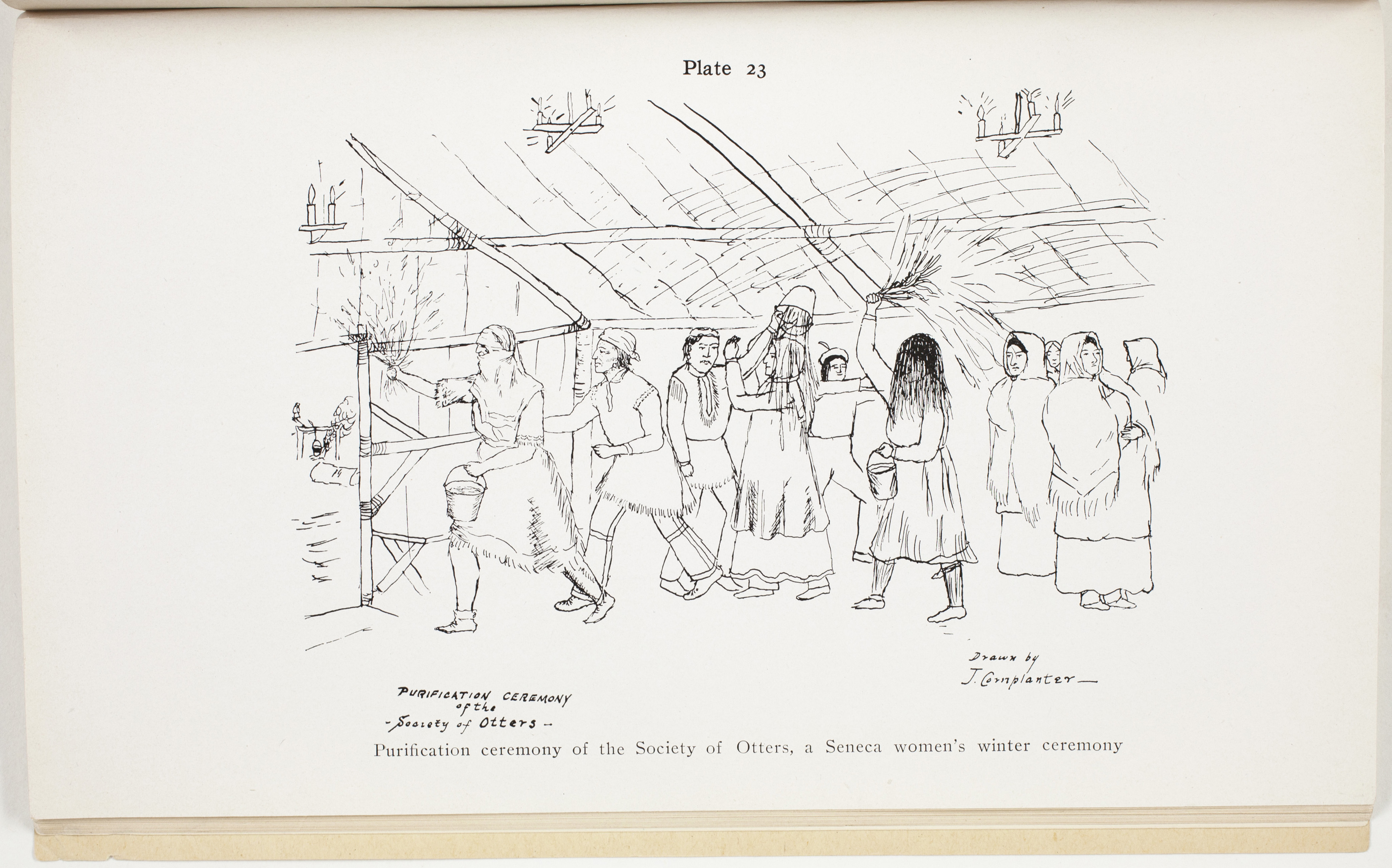 Plate 23: Purification Ceremony of the Society of Otters, a Seneca women's winter ceremony